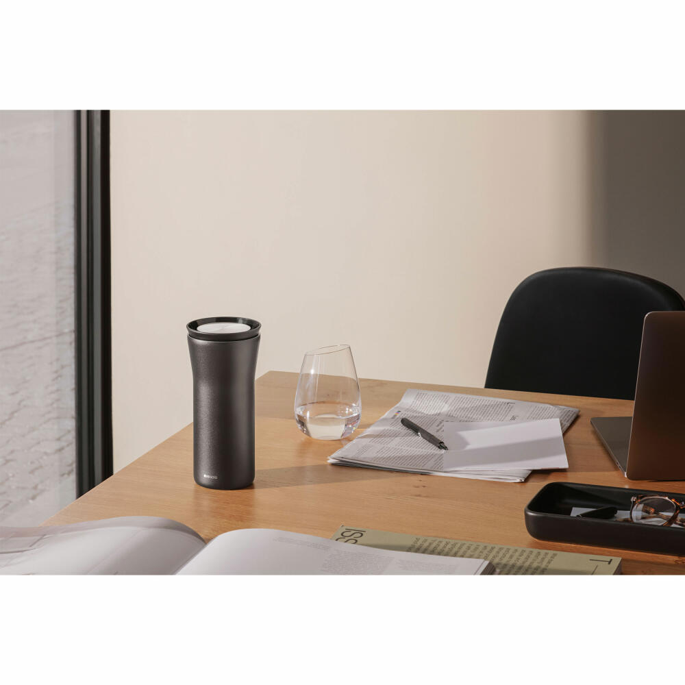 Eva Solo City To Go Cup Black, thermal mug, insulated mug, thermal mug, stainless steel / plastic, black, 350 ml, 567042