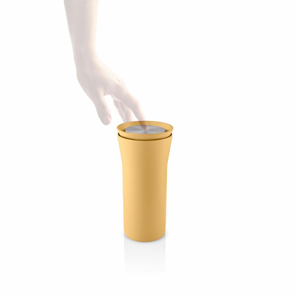 Eva Solo City To Go Cup Golden Sand, Thermobecher, Isolierbecher, Thermo Becher, Edelstahl / Kunststoff, 350 ml, 567043