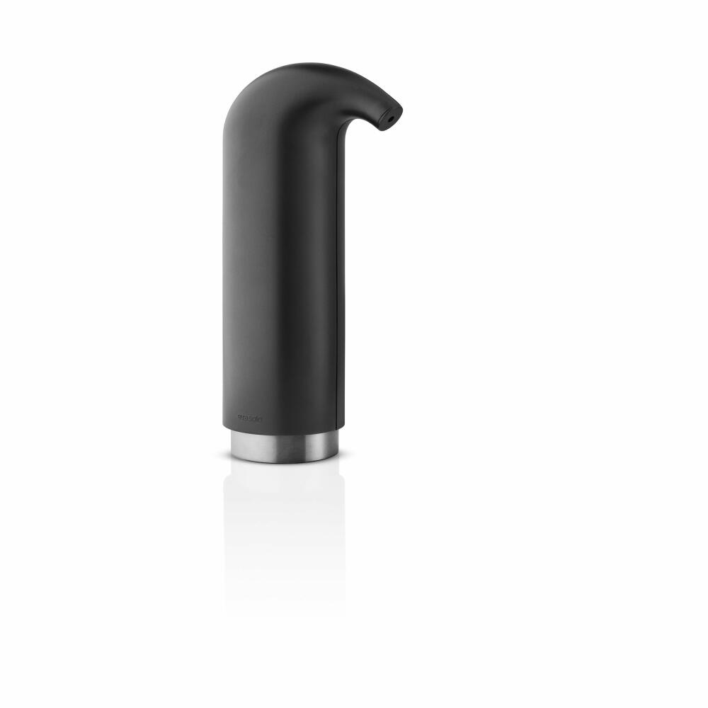 Eva Solo Seifenspender Matt Black, Seifen Spender, Flüssigseife, Badezimmer, Edelstahl / Gummi / Kunststoff, Schwarz, 180 ml, 530668