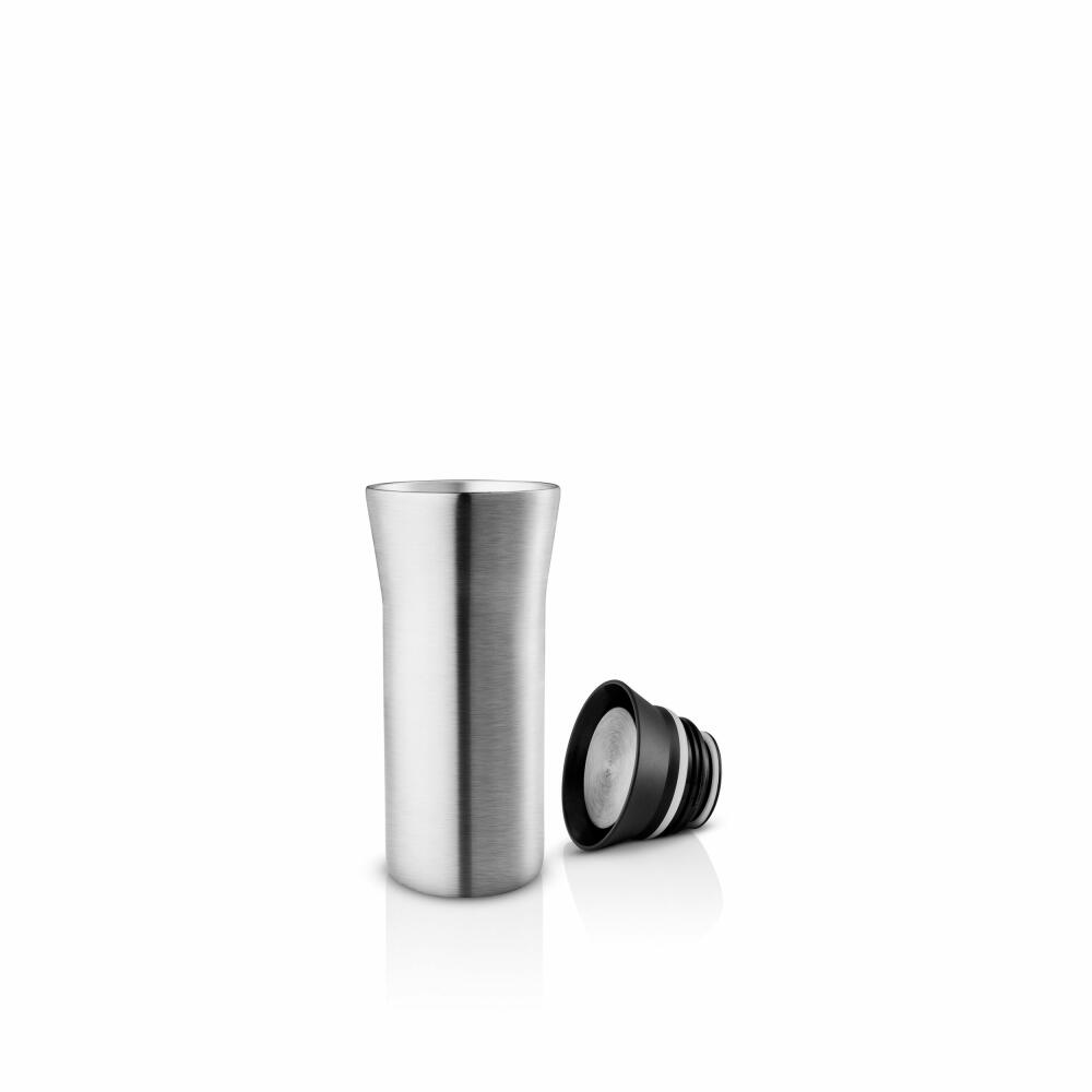 Eva Solo City To Go Cup Steel Black, Thermobecher, Isolierbecher, Thermo Becher, Edelstahl / Kunststoff, 350 ml, 567041