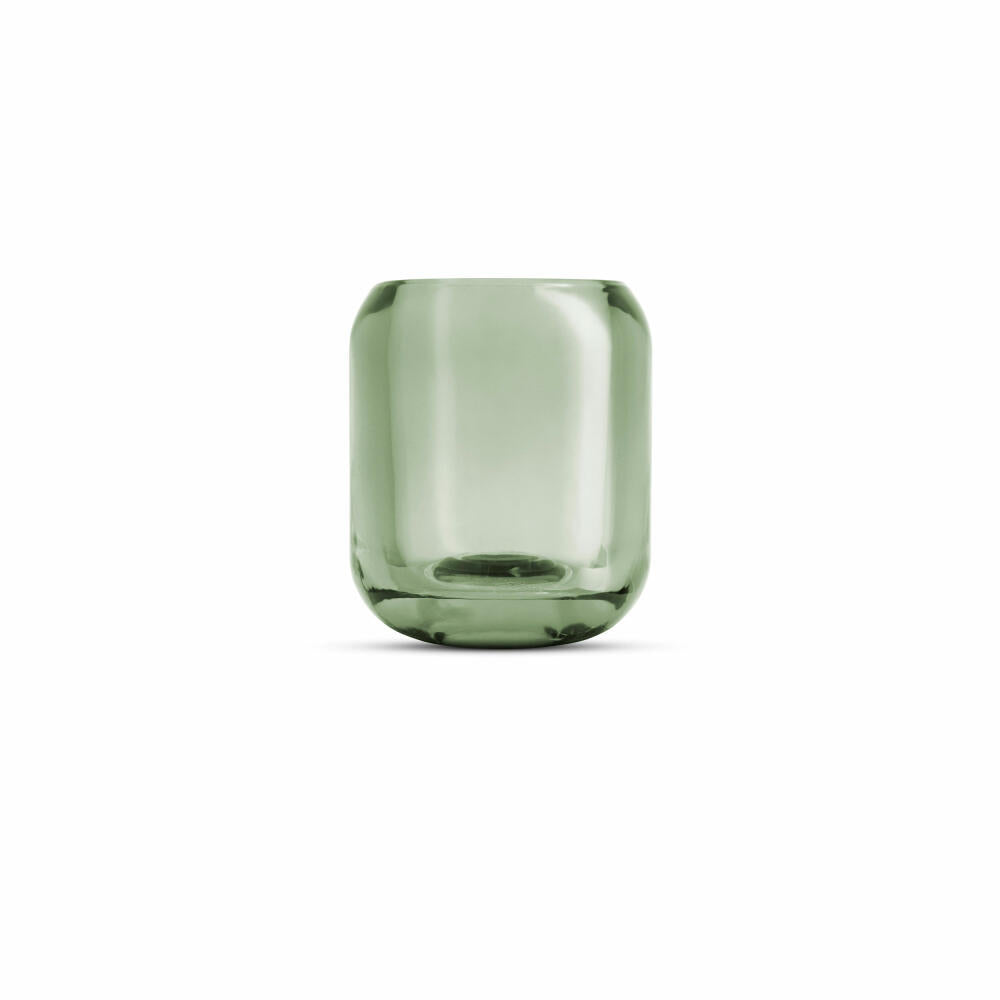 Eva Solo Acorn Glaskerzenhalter Leaf Green, 2er Set, Teelichthalter, Kerzenhalter, Windlicht, UV-beständiges Glas, Grün, H 8 cm, 571380