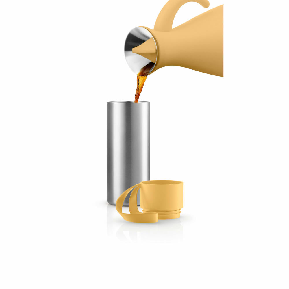 Eva Solo To Go Cup Golden Sand, Thermobecher, Isolierbecher, Thermo Becher, Edelstahl / Kunststoff / Silikon, 350 ml, 567039