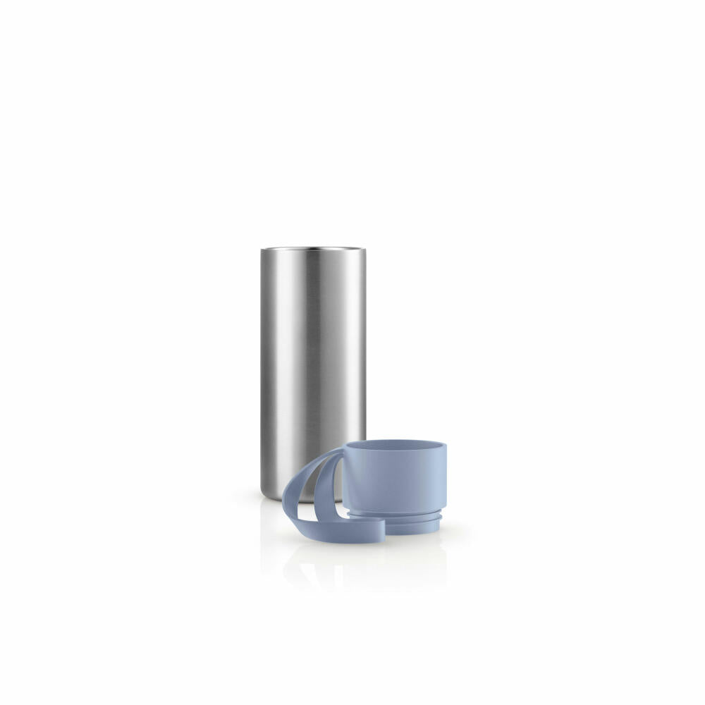 Eva Solo To Go Cup Blue Sky, Thermobecher, Isolierbecher, Thermo Becher, Edelstahl / Kunststoff / Silikon, 350 ml, 567040