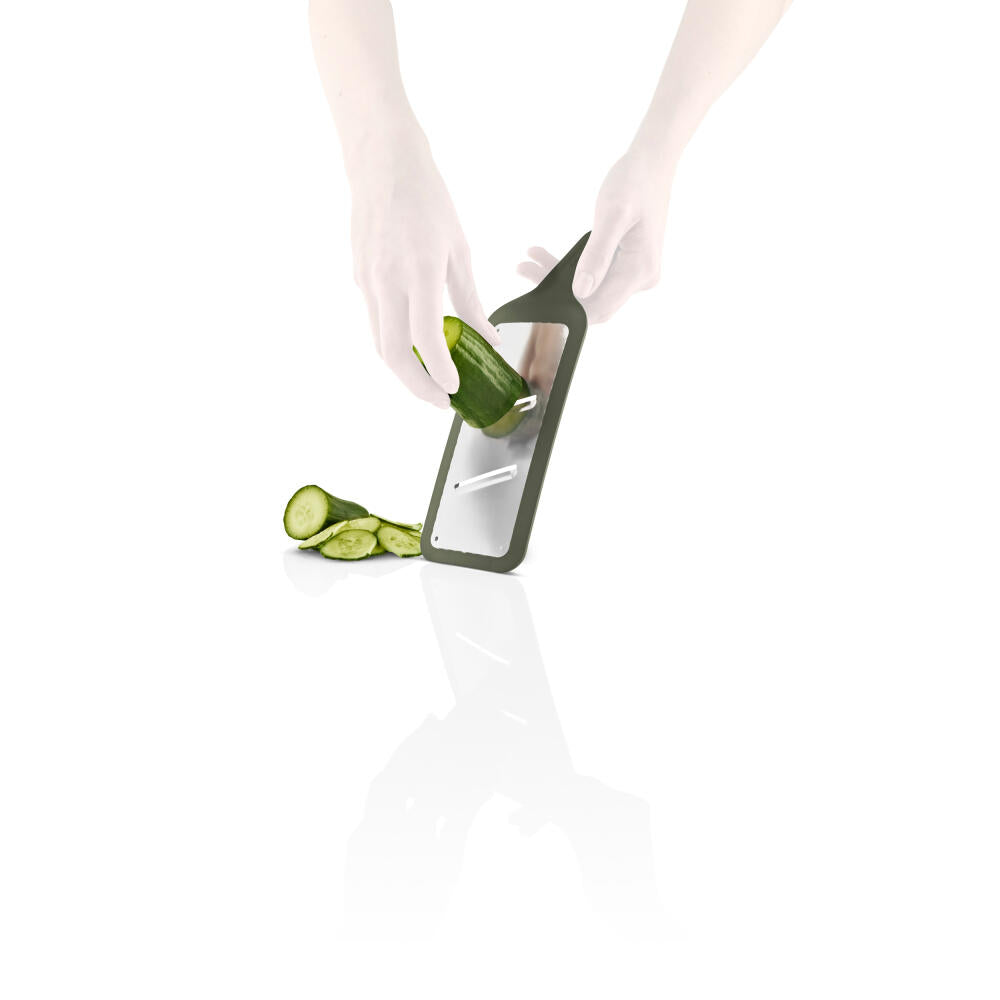 Eva Solo Kitchen Grater Green tools Slicer, Stainless Steel, Rubber, Plastic, Green, 26 cm, 531540