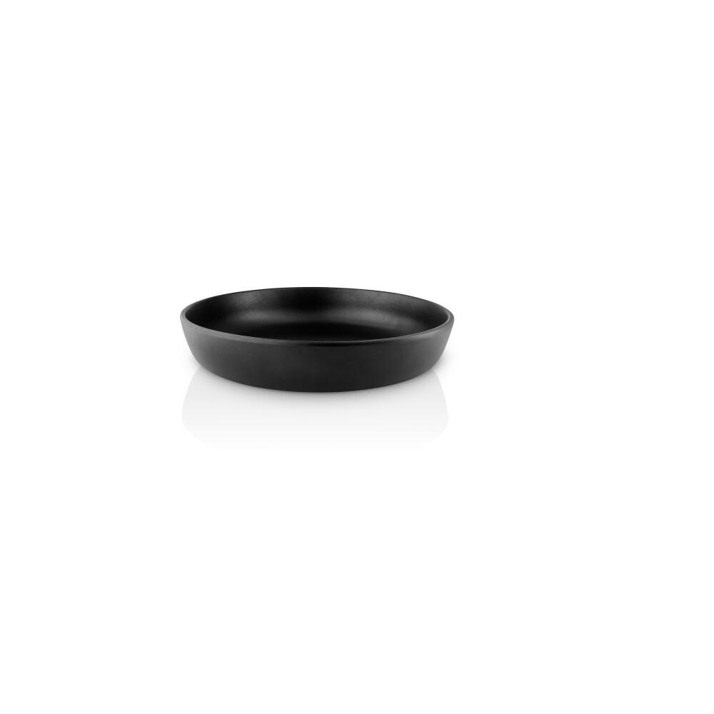 Eva Solo salad bowl Nordic kitchen low, stoneware, Black, Ø 25 cm, 512706