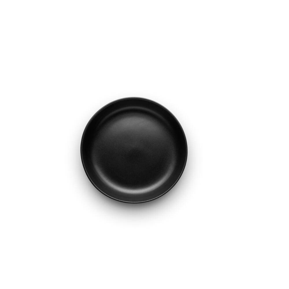 Eva Solo salad bowl Nordic kitchen low, stoneware, Black, Ø 25 cm, 512706