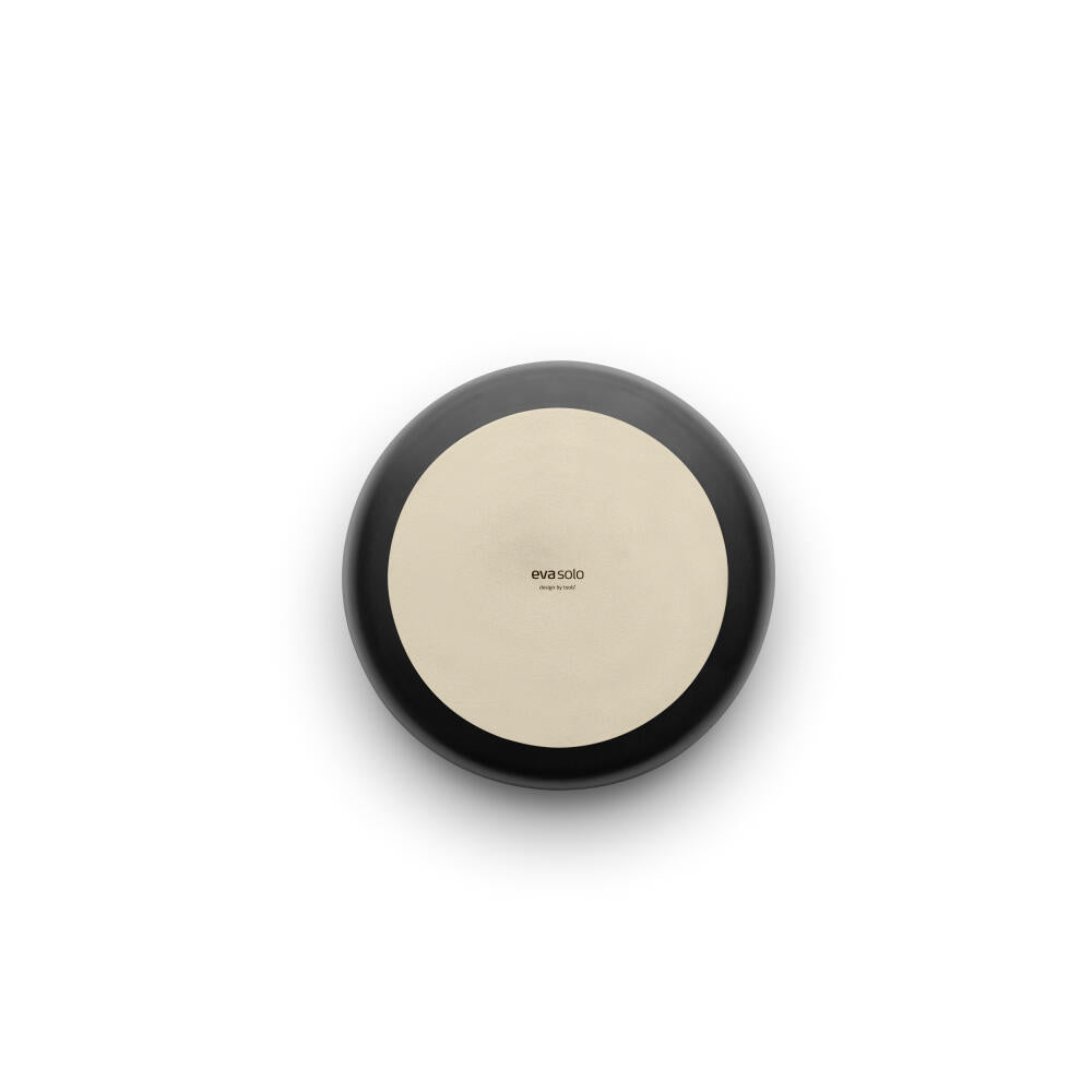 Eva Solo salad bowl Nordic kitchen low, stoneware, Black, Ø 25 cm, 512706