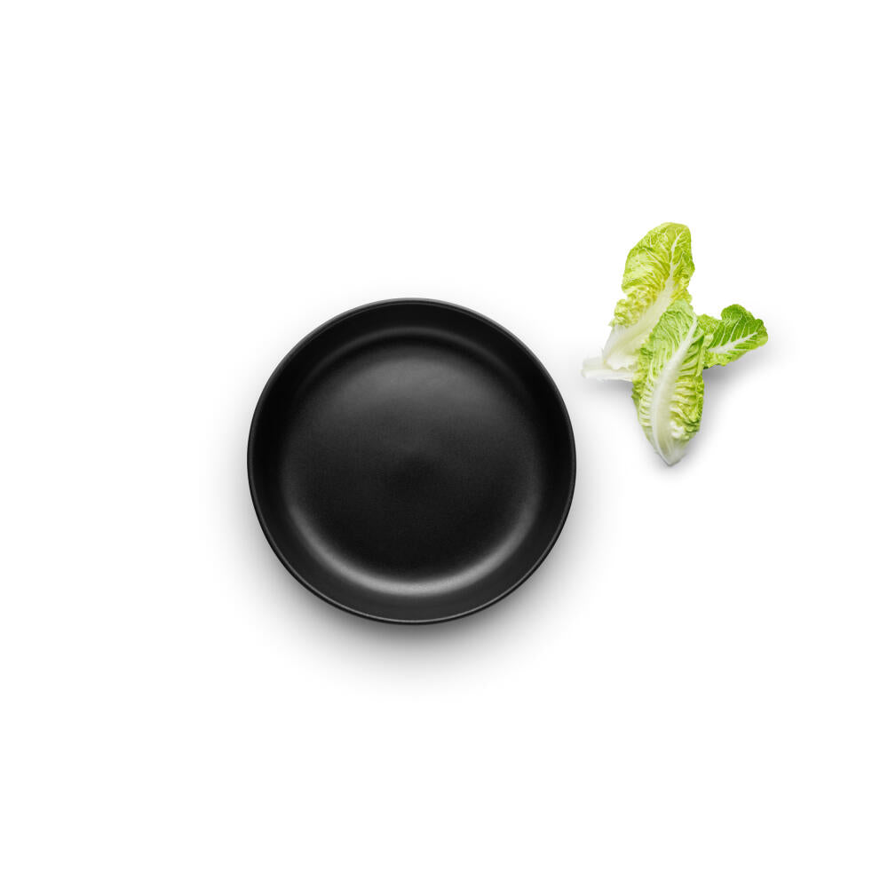 Eva Solo salad bowl Nordic kitchen low, stoneware, Black, Ø 25 cm, 512706