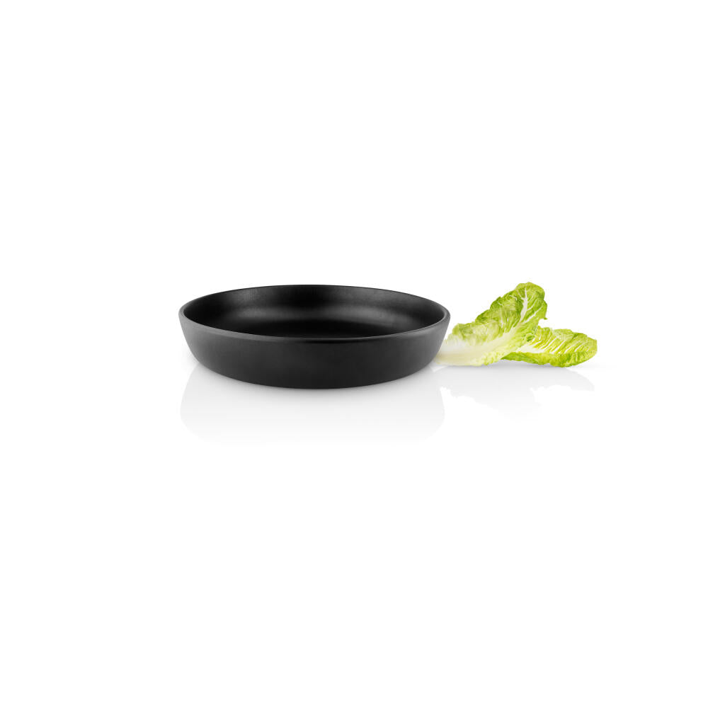 Eva Solo salad bowl Nordic kitchen low, stoneware, Black, Ø 25 cm, 512706