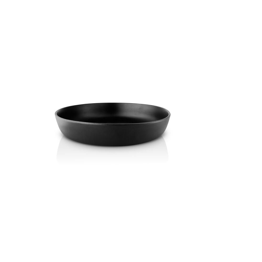 Eva Solo salad bowl Nordic kitchen low, stoneware, Black, Ø 28 cm, 512707