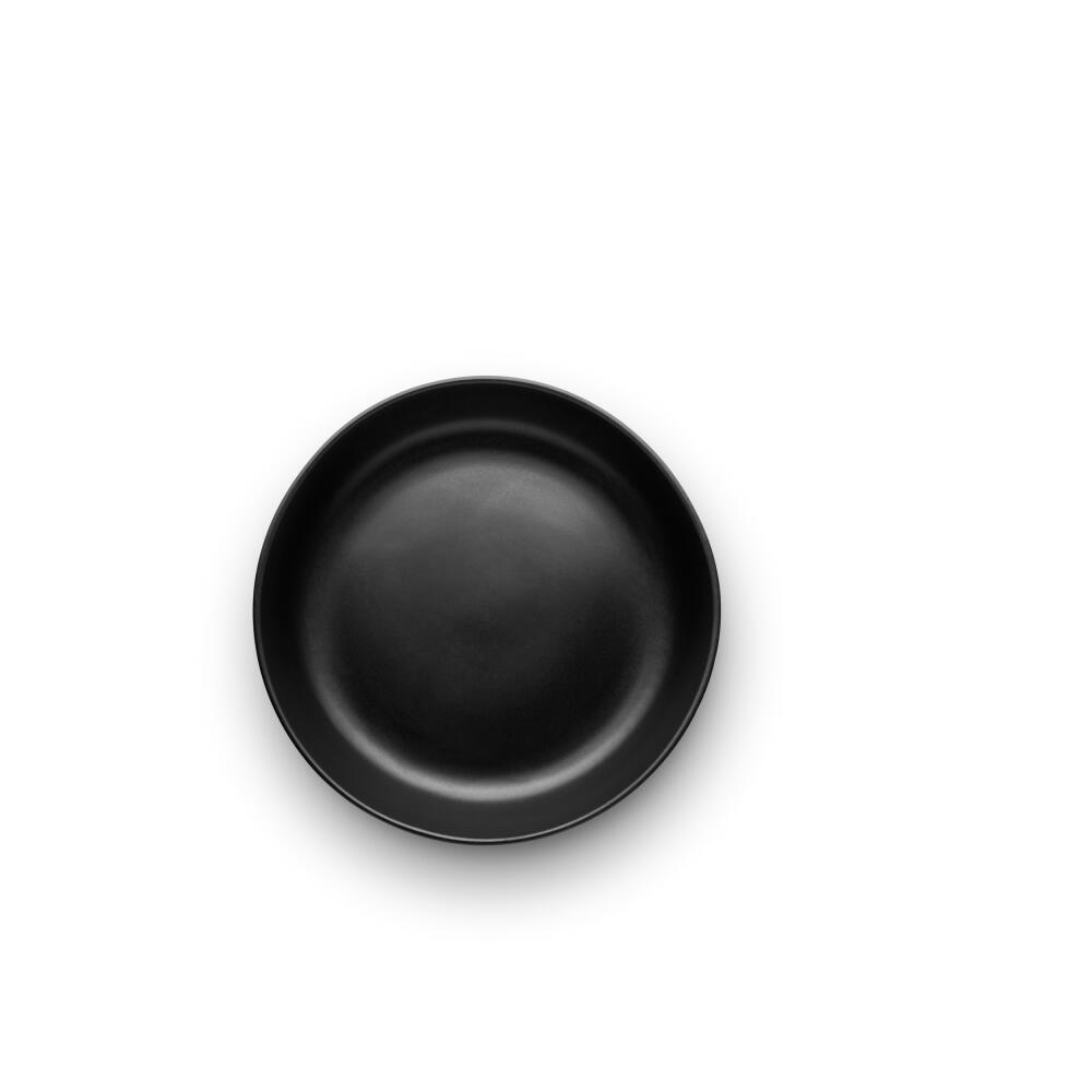 Eva Solo salad bowl Nordic kitchen low, stoneware, Black, Ø 28 cm, 512707