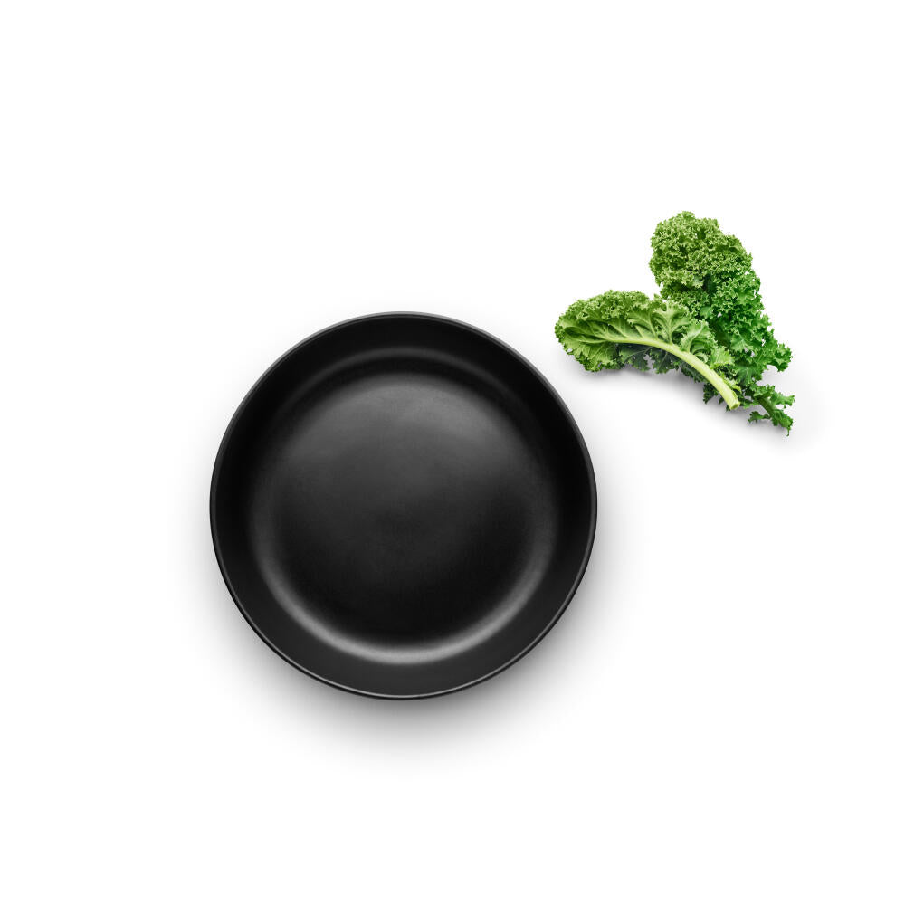 Eva Solo salad bowl Nordic kitchen low, stoneware, Black, Ø 28 cm, 512707