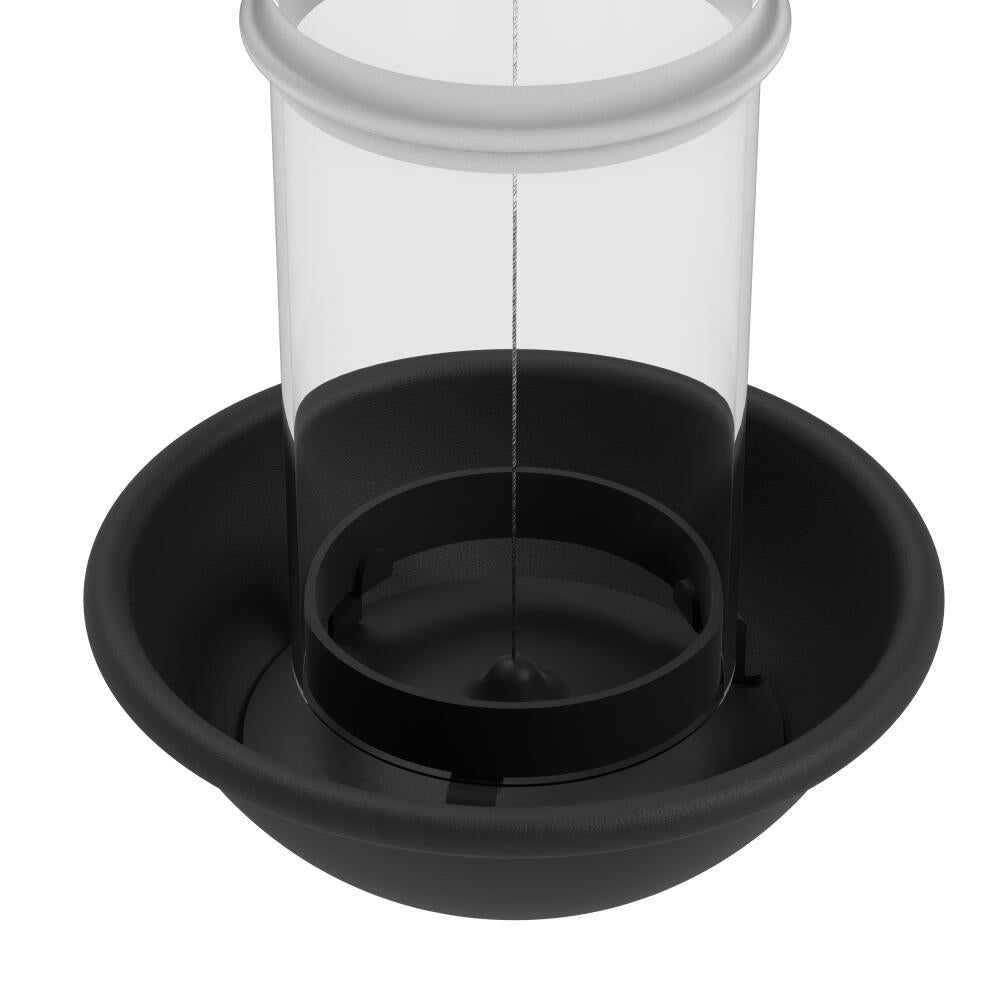 Eva Solo bird feeder De luxe, borosilicate glass, stainless steel, silicone, steel, black, 571012