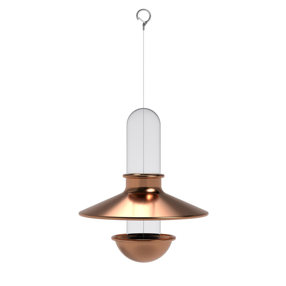 Eva Solo bird feeder De luxe, borosilicate glass, copper, silicone, steel, copper, 571013