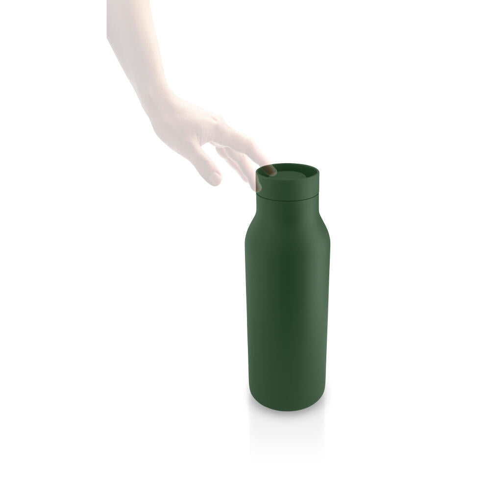 Eva Solo Urban Insulated Bottle, Stainless Steel, Plastic, Emerald Green, 0.5 L, 575005