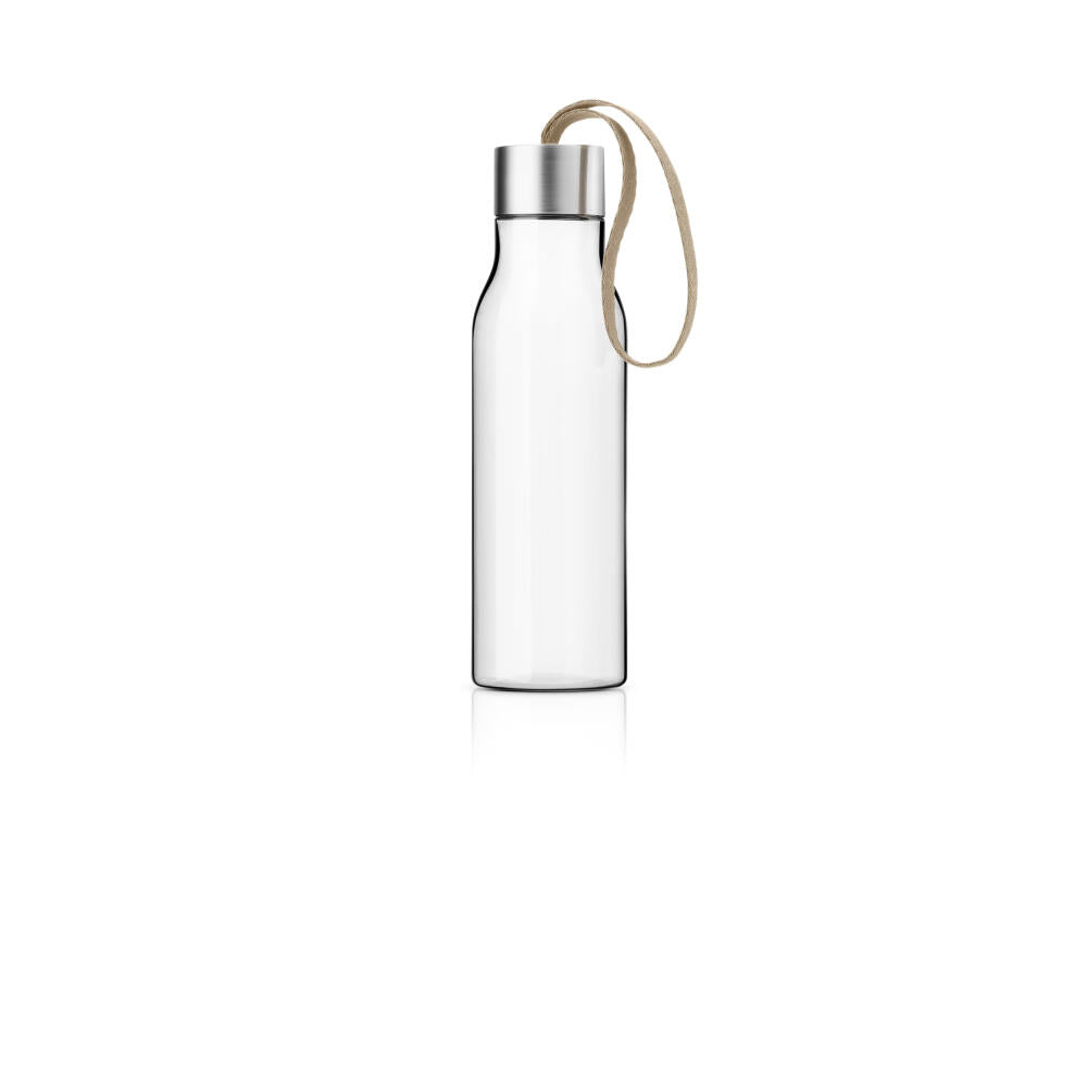 Eva Solo drinking bottle, plastic, stainless steel, polyester, silicone, pearl beige, 0.5 L, 503053