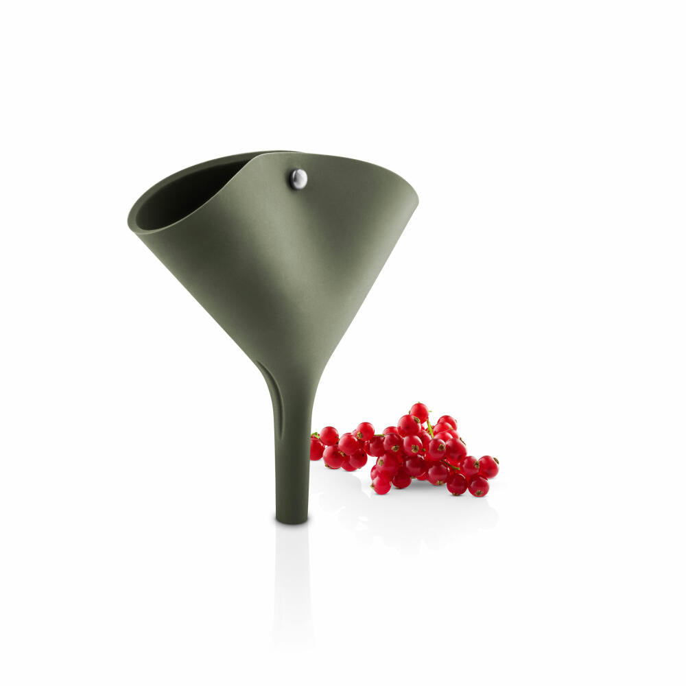 Eva Solo Falttrichter Green Tools, Trichter, Edelstahl, Silikon, Green, 14 cm, 531549