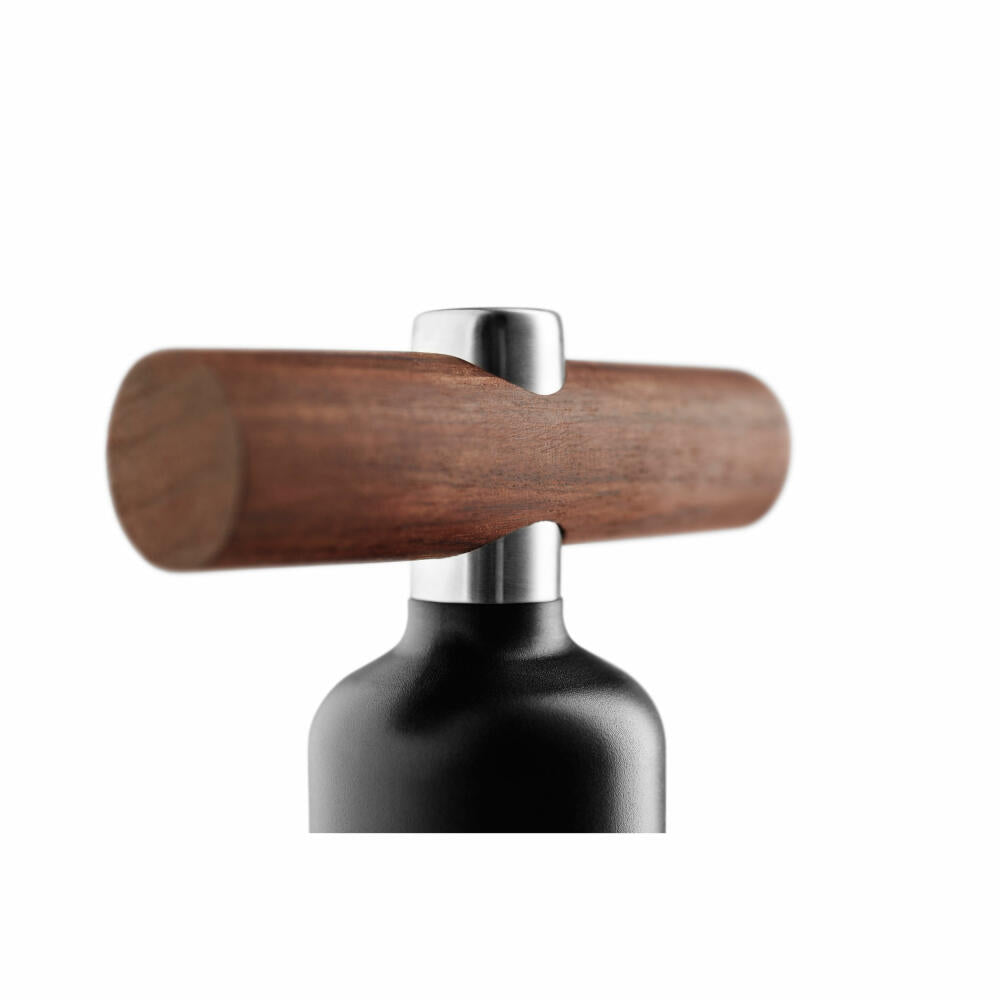 Eva Solo Corkscrew Liquid Lounge, stainless steel, wood, plastic, black, 9 cm, 822018