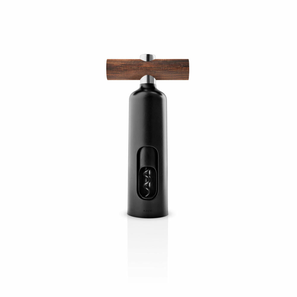 Eva Solo Corkscrew Liquid Lounge, stainless steel, wood, plastic, black, 9 cm, 822018