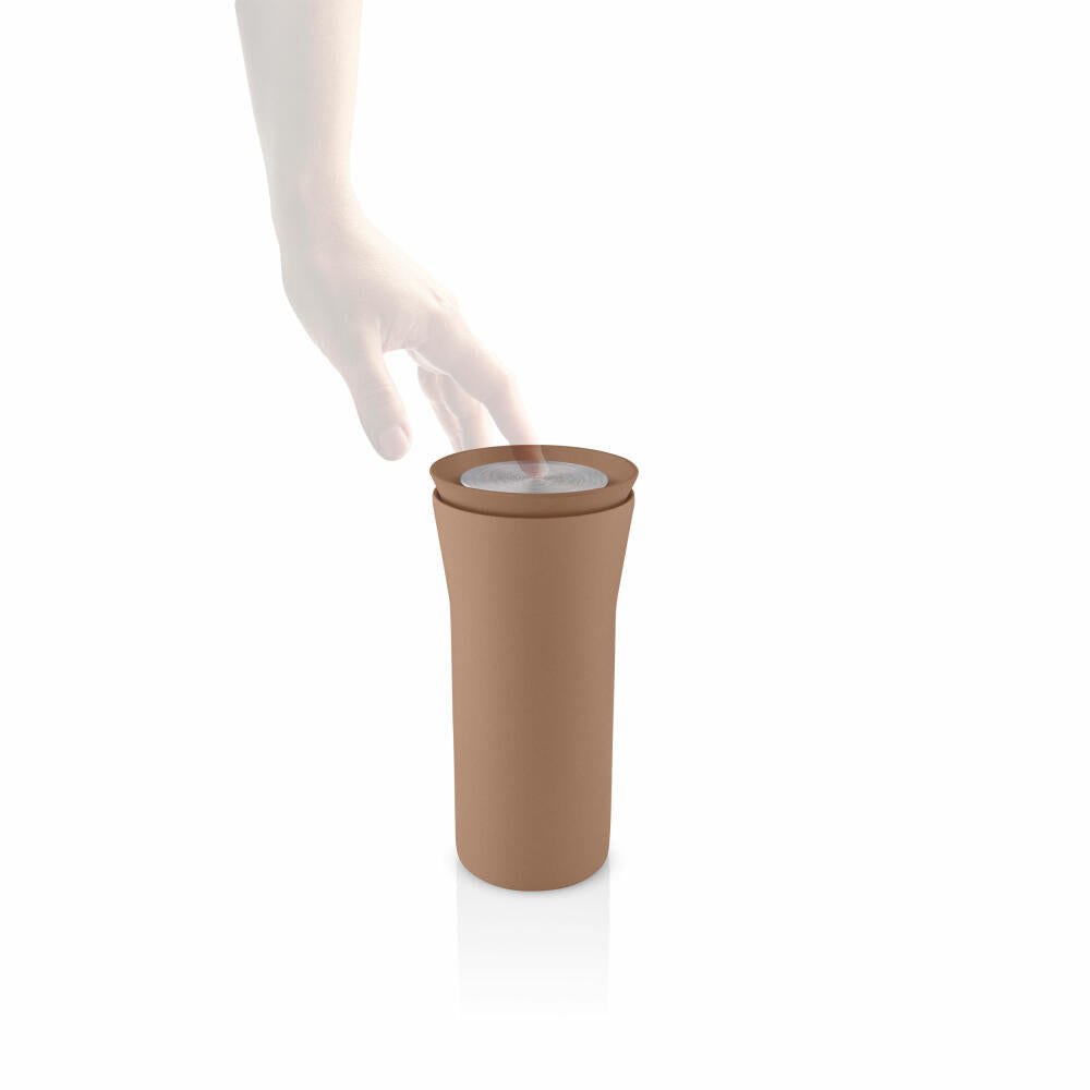 Eva Solo Isolierbecher City To Go Cup, Edelstahl, Kunststoff, Mocca, 350 ml, 567033