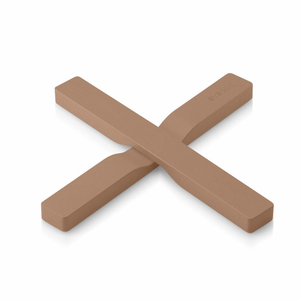 Eva Solo Magnetischer Untersetzer, Topfuntersetzer, Nylon, Silikon, Mocca, 20 cm, 530769