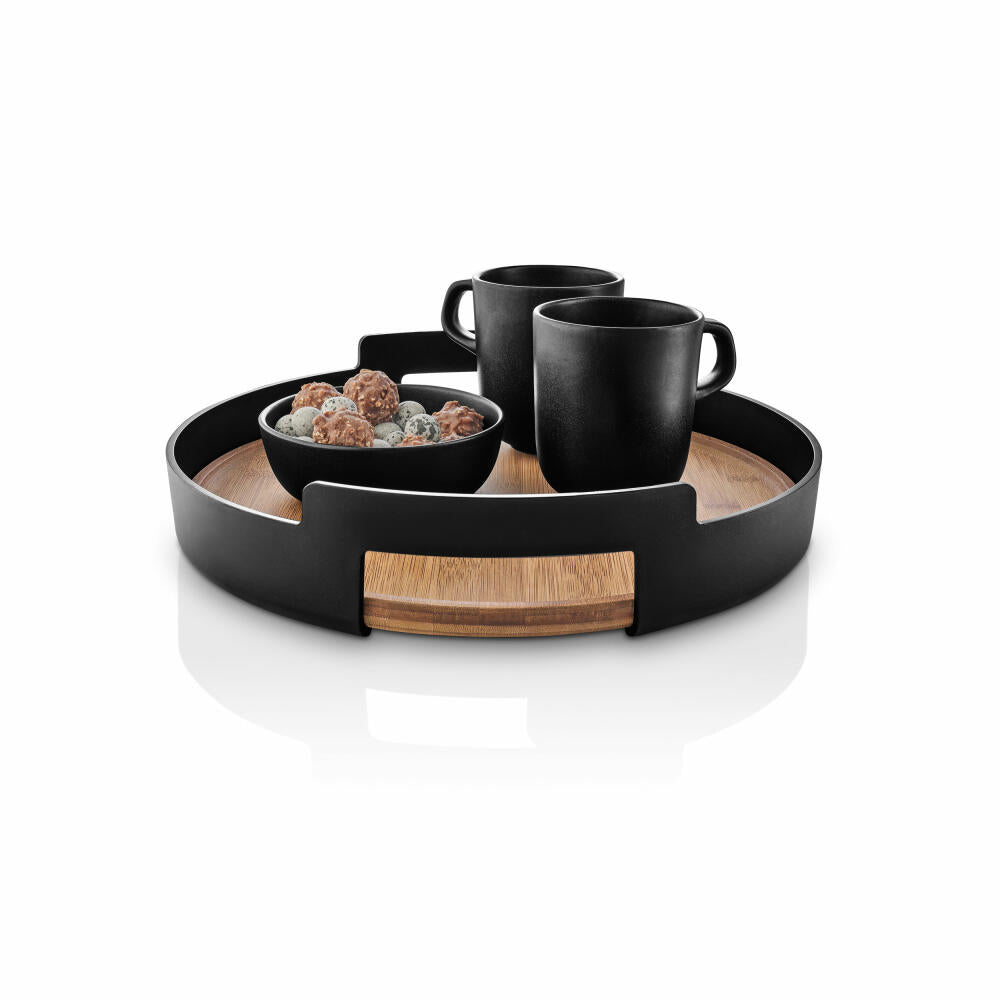Eva Solo Serviertablett Nordic Kitchen, Bambus, Kunststoff, Black, 35 cm, 520449