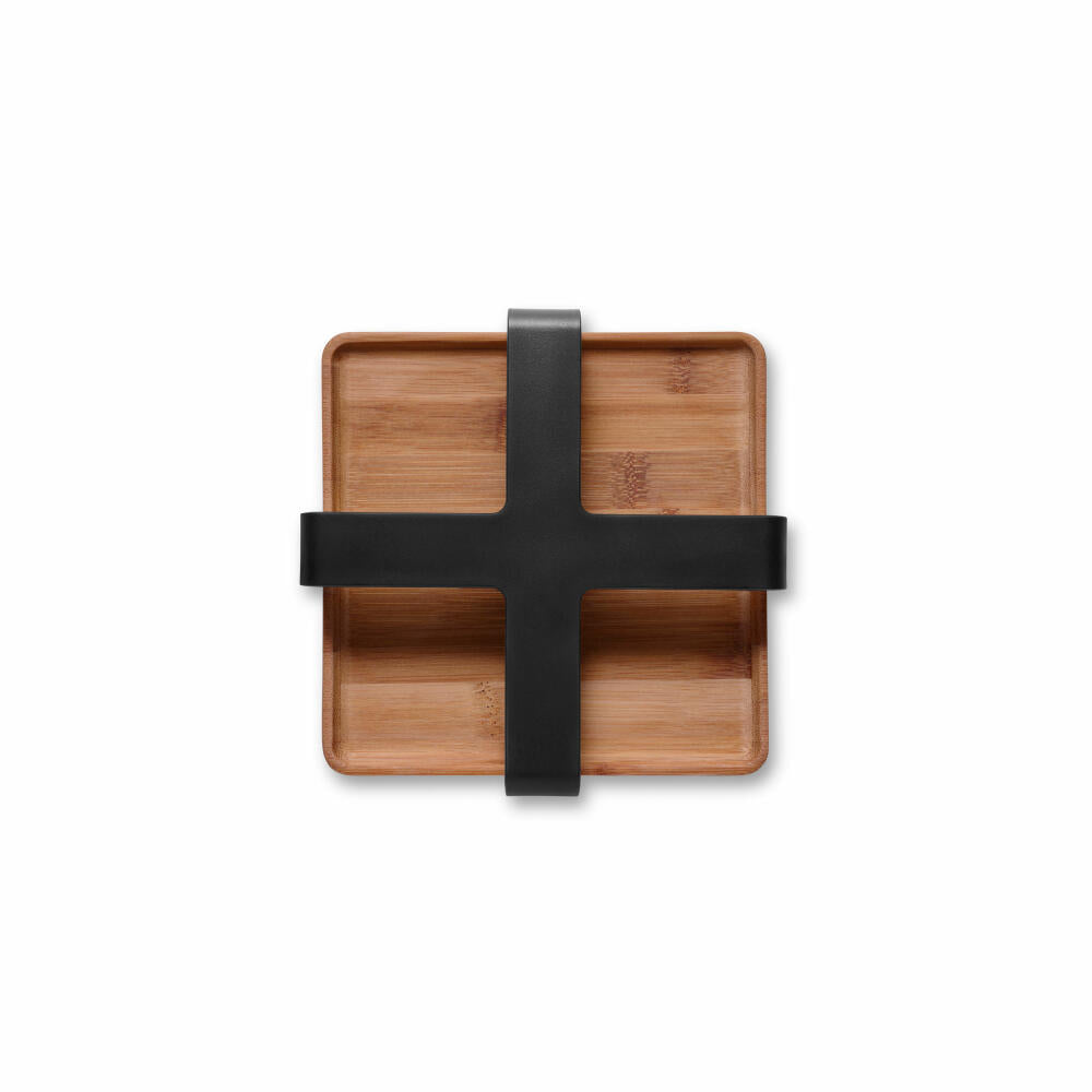 Eva Solo Serviettenhalter Nordic Kitchen, Bambus, Kunststoff, Black, 19 x 19 cm, 520448