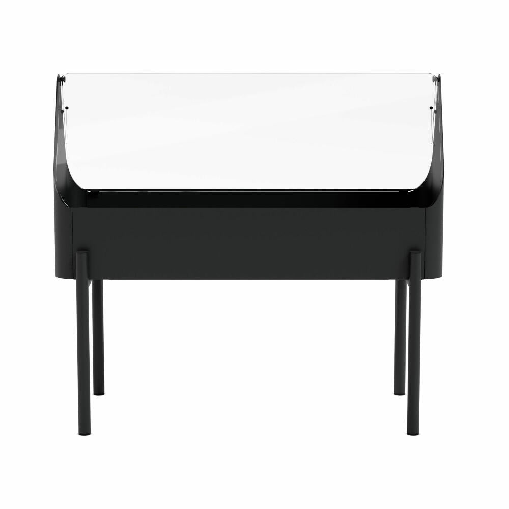 Eva Solo Pflanzenbox Simply Grow mit Gewächshaus, Aluminium, Glas, Kunststoff, Schwarz, 73 x 80 x 33 cm, 741010011