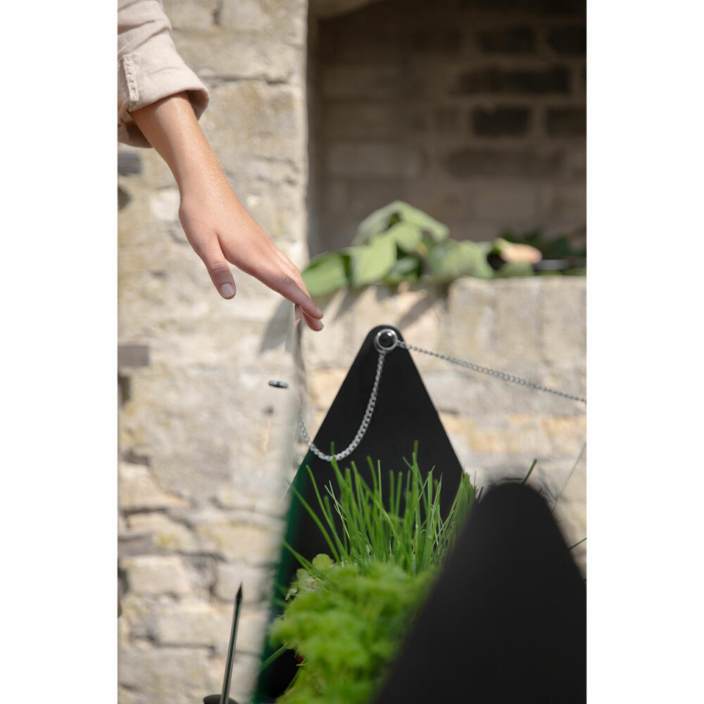 Eva Solo Pflanzenbox Simply Grow mit Gewächshaus, Aluminium, Glas, Kunststoff, Schwarz, 73 x 80 x 33 cm, 741010011