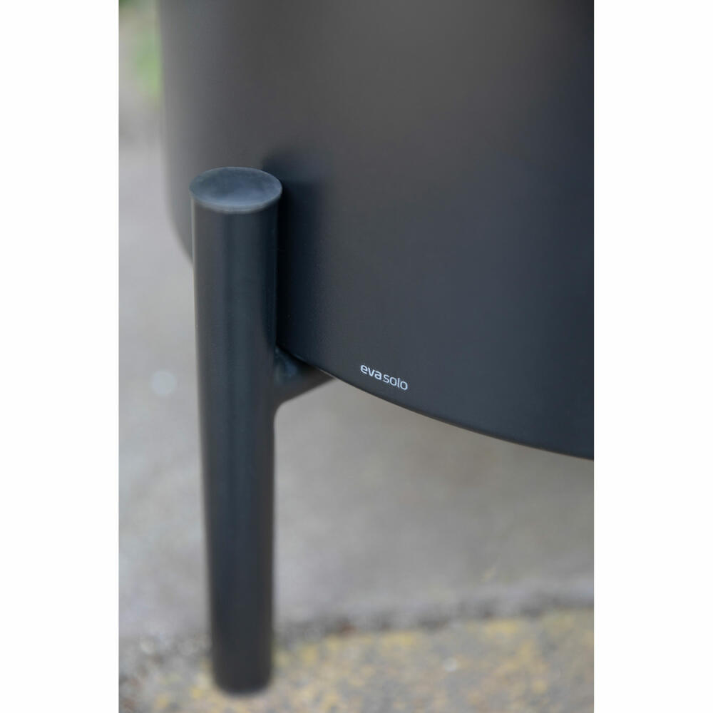 Eva Solo Übertopf Simply Grow groß, Aluminium, Kunststoff, Schwarz, 37 x 51 cm, 741010016