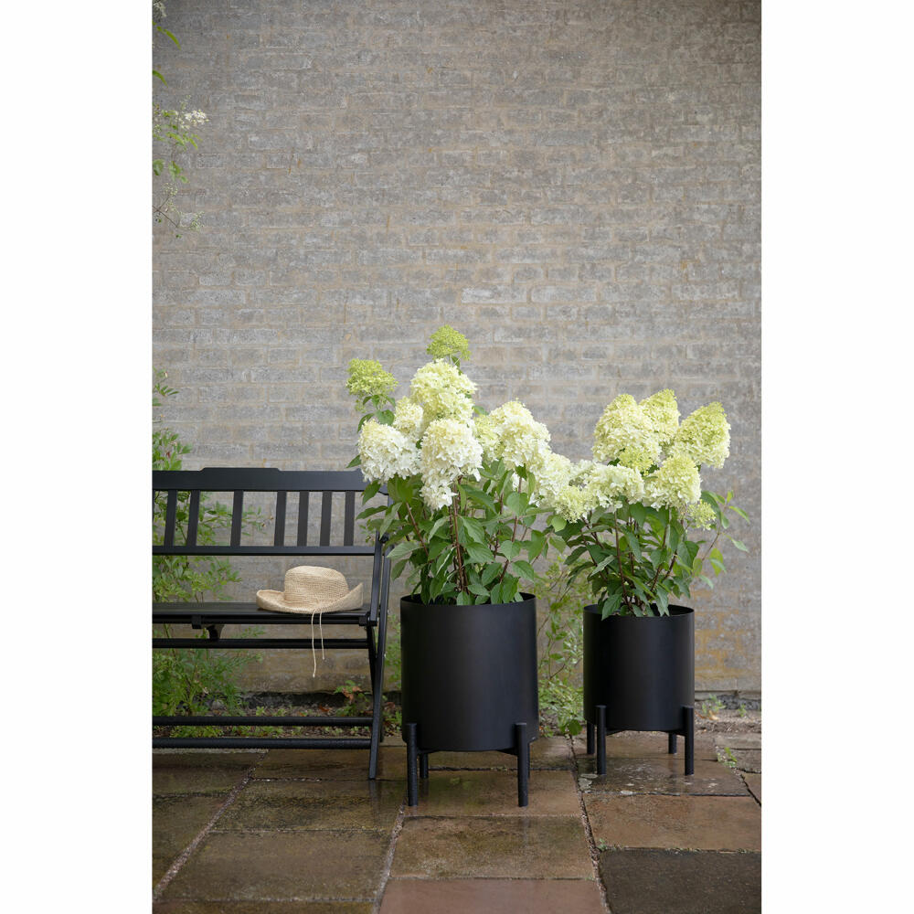 Eva Solo Übertopf Simply Grow groß, Aluminium, Kunststoff, Schwarz, 37 x 51 cm, 741010016