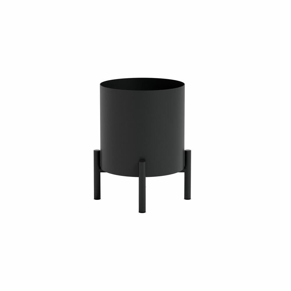 Eva Solo Übertopf Simply Grow klein, Aluminium, Kunststoff, Schwarz, 31.5 x 42 cm, 741010017