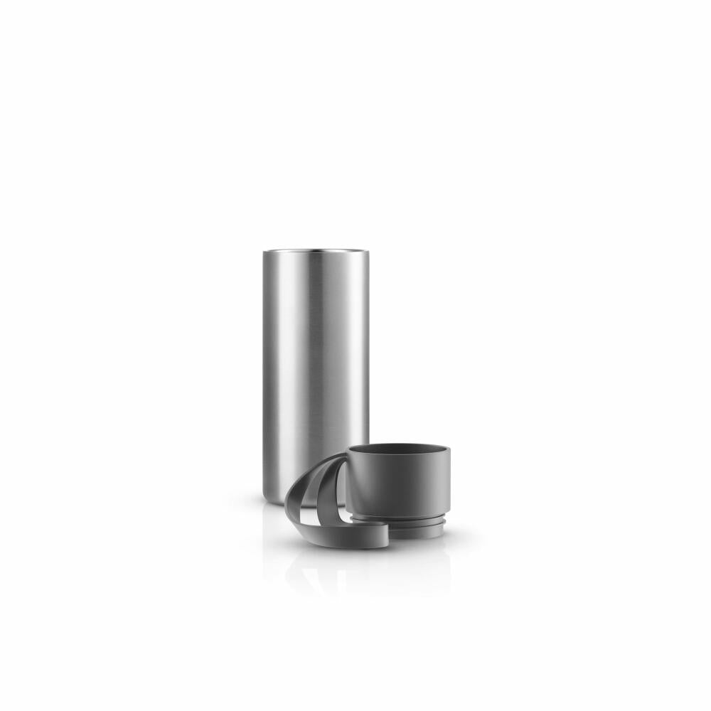 Eva Solo Isolierbecher To Go Cup, Edelstahl, Kunststoff, Silikon, Grey, 350 ml, 567002