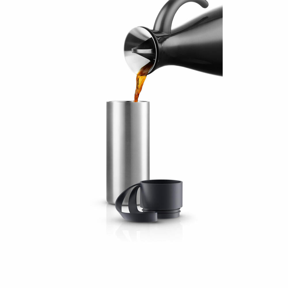 Eva Solo Isolierbecher To Go Cup, Edelstahl, Kunststoff, Silikon, Black, 350 ml, 567003
