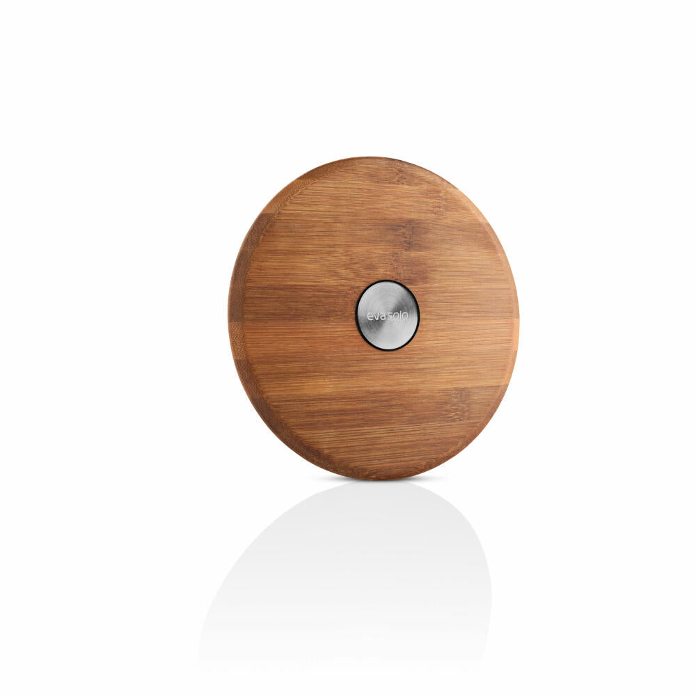 Eva Solo Magnetic Coaster Nordic Kitchen, Stainless Steel, Bamboo, Brown, 18.5 cm, 520450