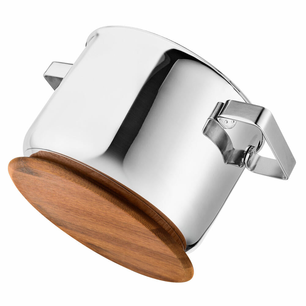 Eva Solo Magnetic Coaster Nordic Kitchen, Stainless Steel, Bamboo, Brown, 18.5 cm, 520450