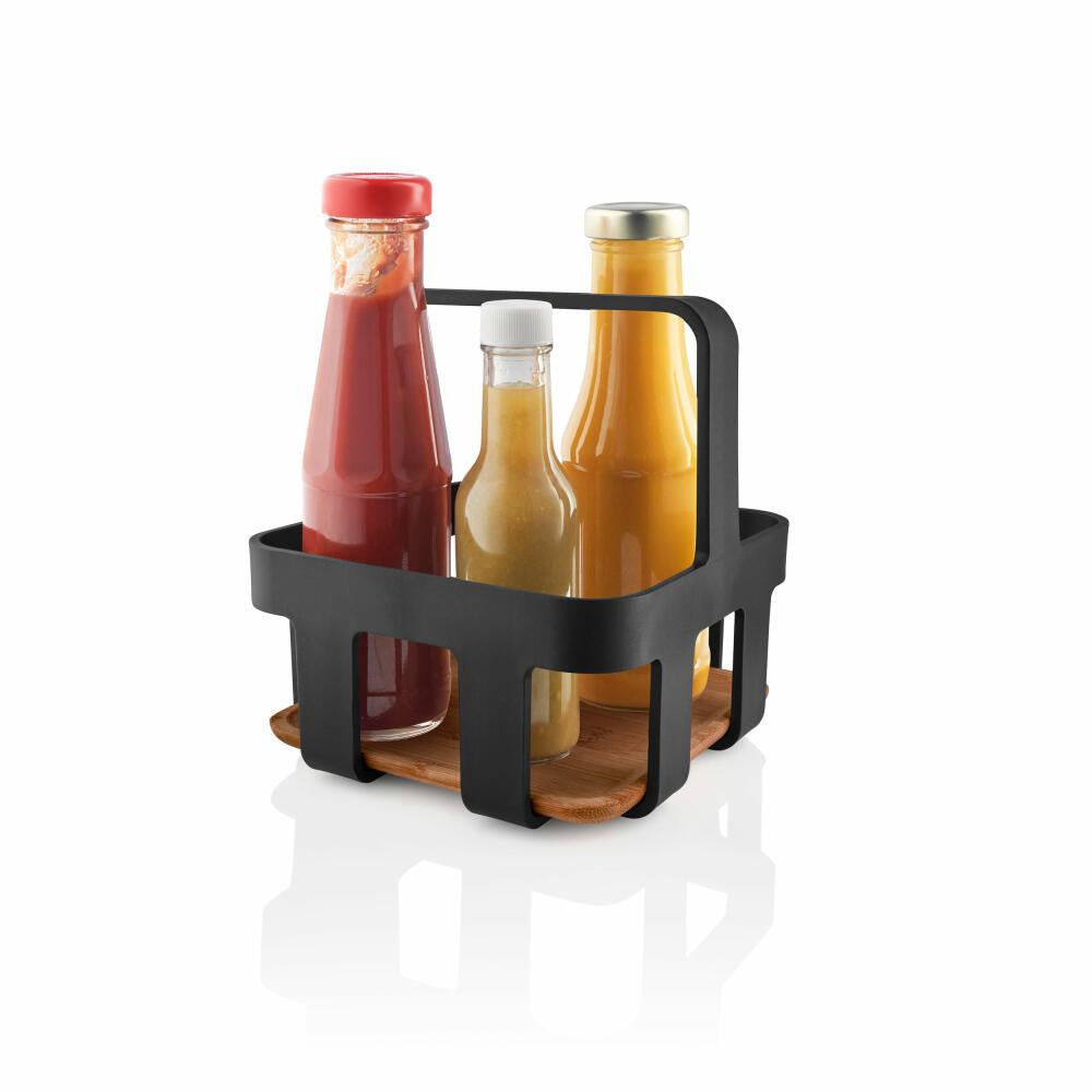 Eva Solo Nordic kitchen Table Caddy Black, Tisch Organizer, Gewürzständer, Küchenutensil, Schwarz, 17 x 17 x 18.5 cm, 520451