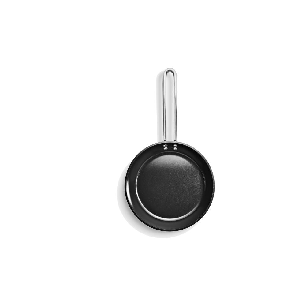 Eva Trio Professional Bratpfanne, Pfanne, Induktionsgeeignet, Aluminium, Edelstahl, Keramik Beschichtung, Black, 24 cm, 204824
