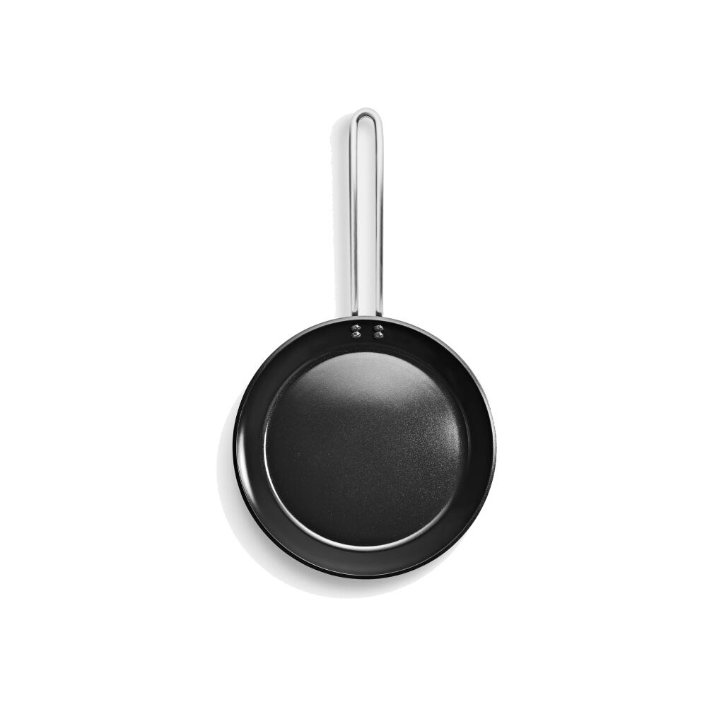 Eva Trio Professional Bratpfanne, Pfanne, Induktionsgeeignet, Aluminium, Edelstahl, Keramik Beschichtung, Black, 30 cm, 204830