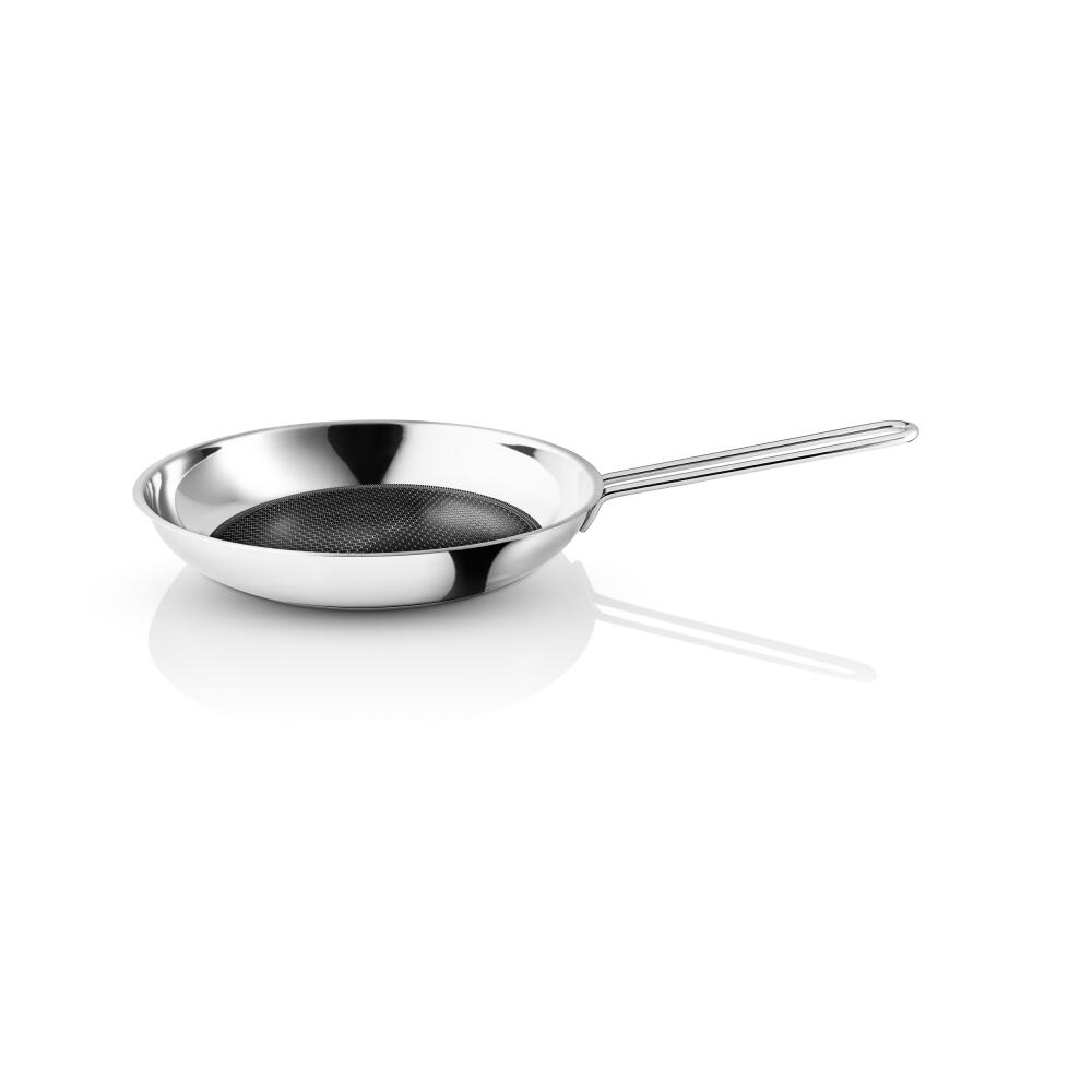 Eva Trio Stainless Steel Frying Pan Mosaic, ceramic Slip-Let non-stick coating, aluminum, stainless steel, polished steel, 28 cm, 260028