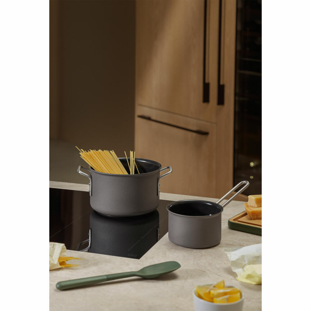 Eva Solo Kasserolle Grey Line, Topf, Aluminium, Edelstahl, Grau, 16 cm, 260318