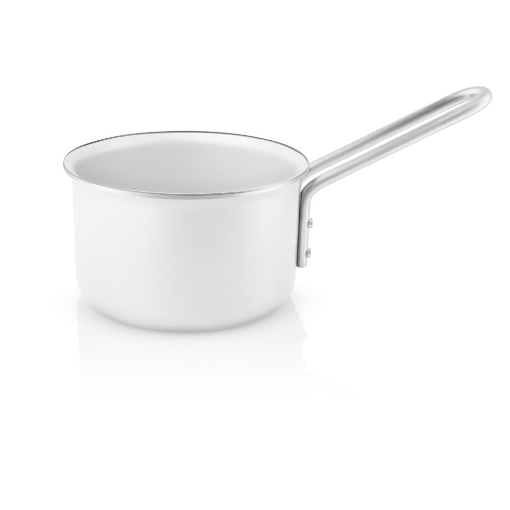 Eva Trio White Line Kasserolle, Kochtopf, Aluminium, Edelstahl, Keramik Beschichtung, White, 1.1 L, 266611