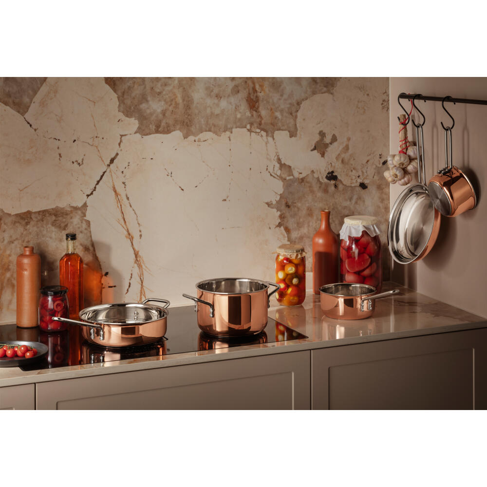 Eva Trio Casserole Copper, Pot, Stainless Steel, Copper, Copper, 1 L, 271009