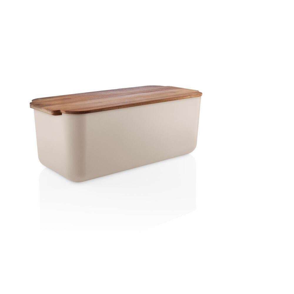 Eva Solo bread box, bread basket, bamboo, plastic, sand, 42 x 19 x 15.5 cm, 520454