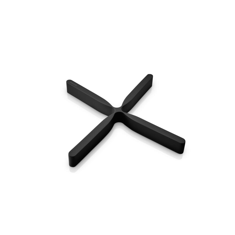 Eva Solo Untersetzer Flex, Untersetzer für Töpfe, Silikon, Black, 21 cm, 530780