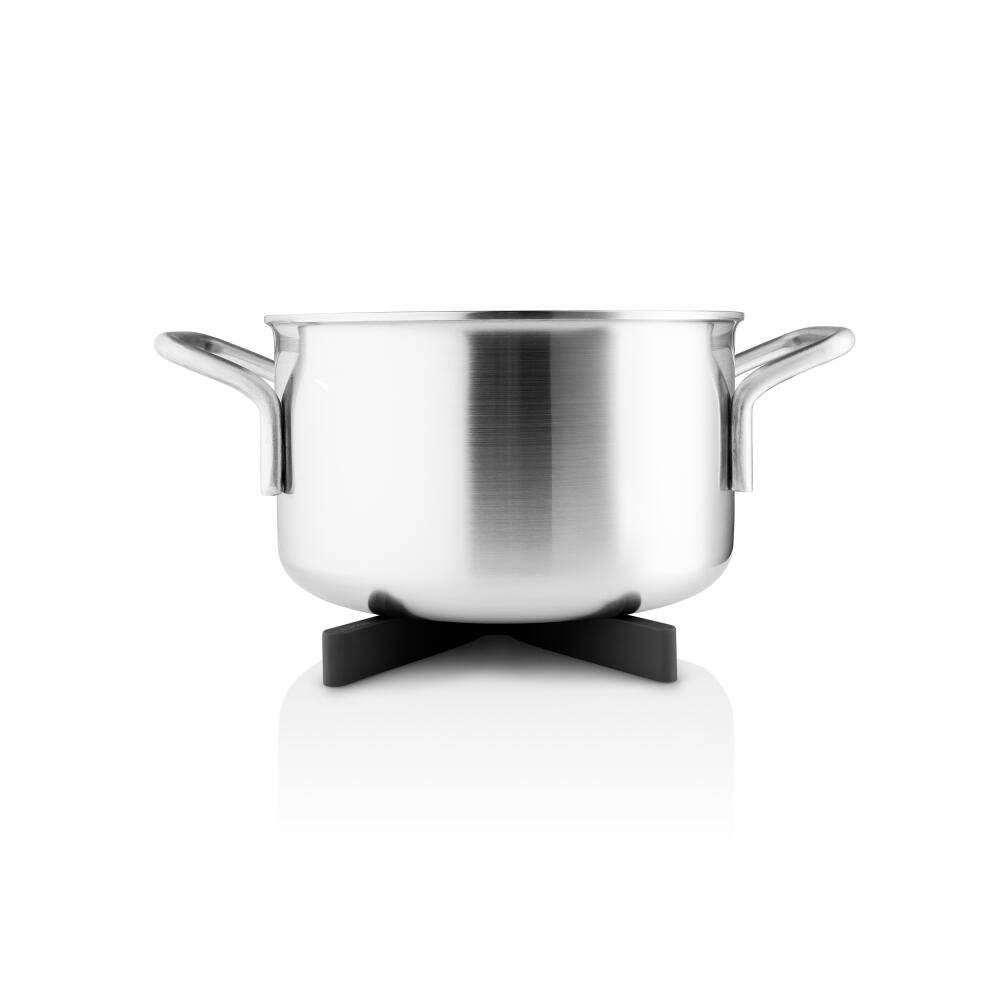Eva Solo Untersetzer Flex, Untersetzer für Töpfe, Silikon, Black, 21 cm, 530780