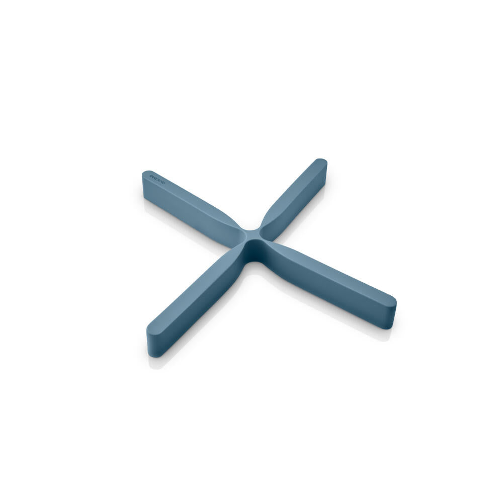 Eva Solo Trivet Flex, Trivet for Pots, Silicone, Dusty Blue, 21 cm, 530781