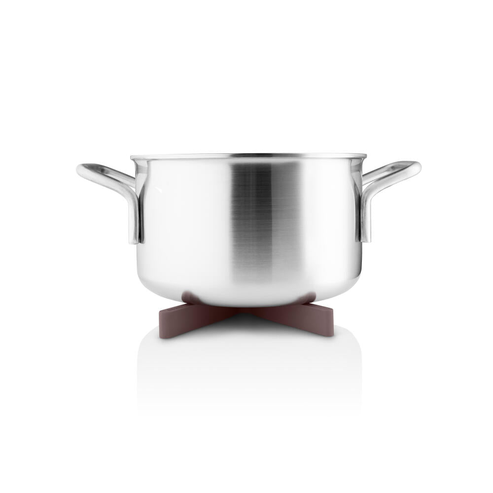 Eva Solo Untersetzer Flex, Untersetzer für Töpfe, Silikon, Vintage Brown, 21 cm, 530782