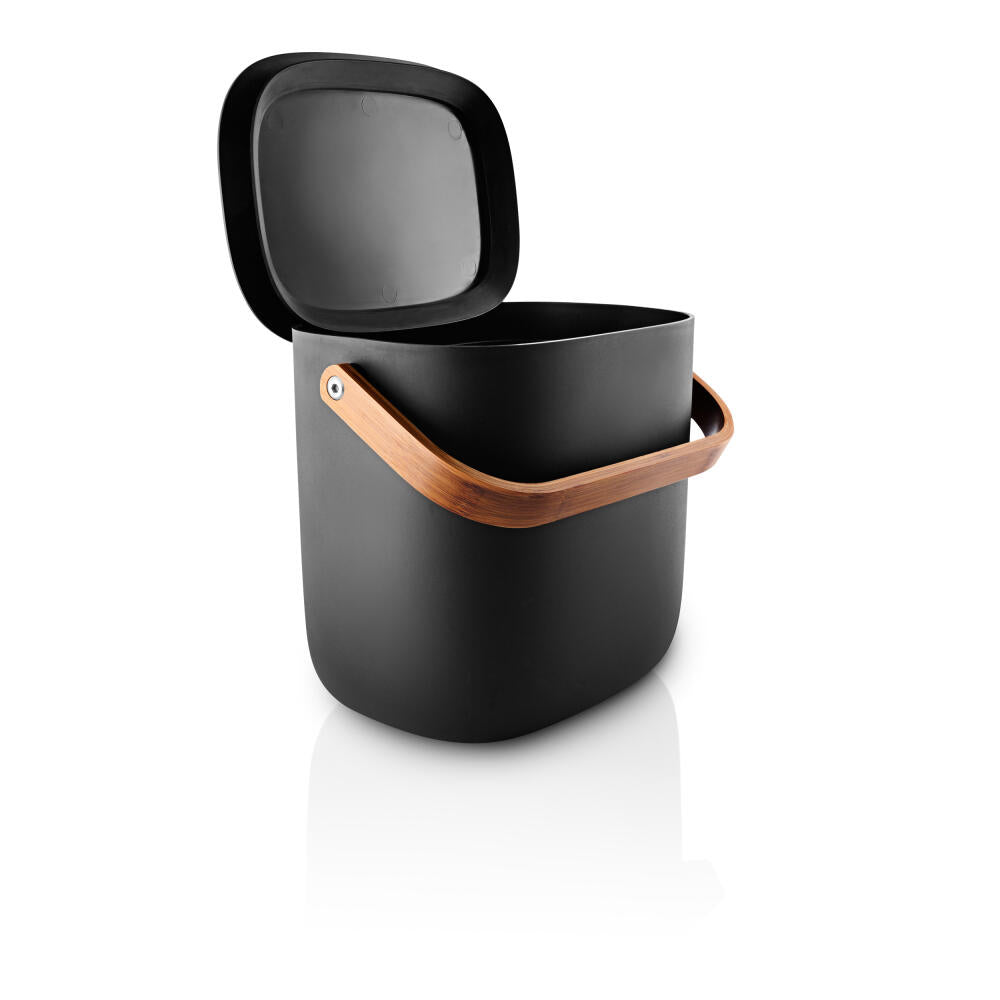 Eva Solo Abfallsortierbehälter Reflect, Mülleimer, Kunststoff, Bambus, Black, 6 L, 537777