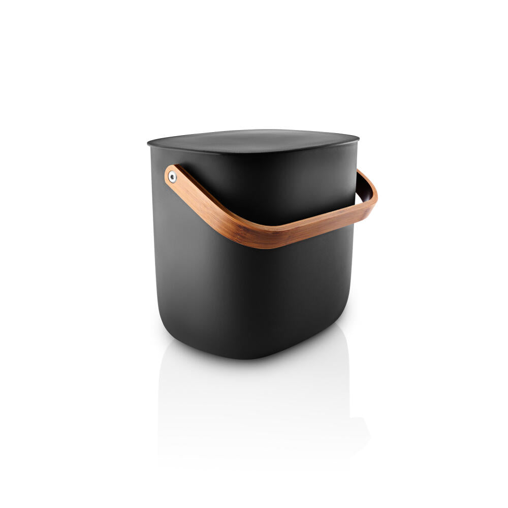 Eva Solo Abfallsortierbehälter Reflect, Mülleimer, Kunststoff, Bambus, Black, 6 L, 537777